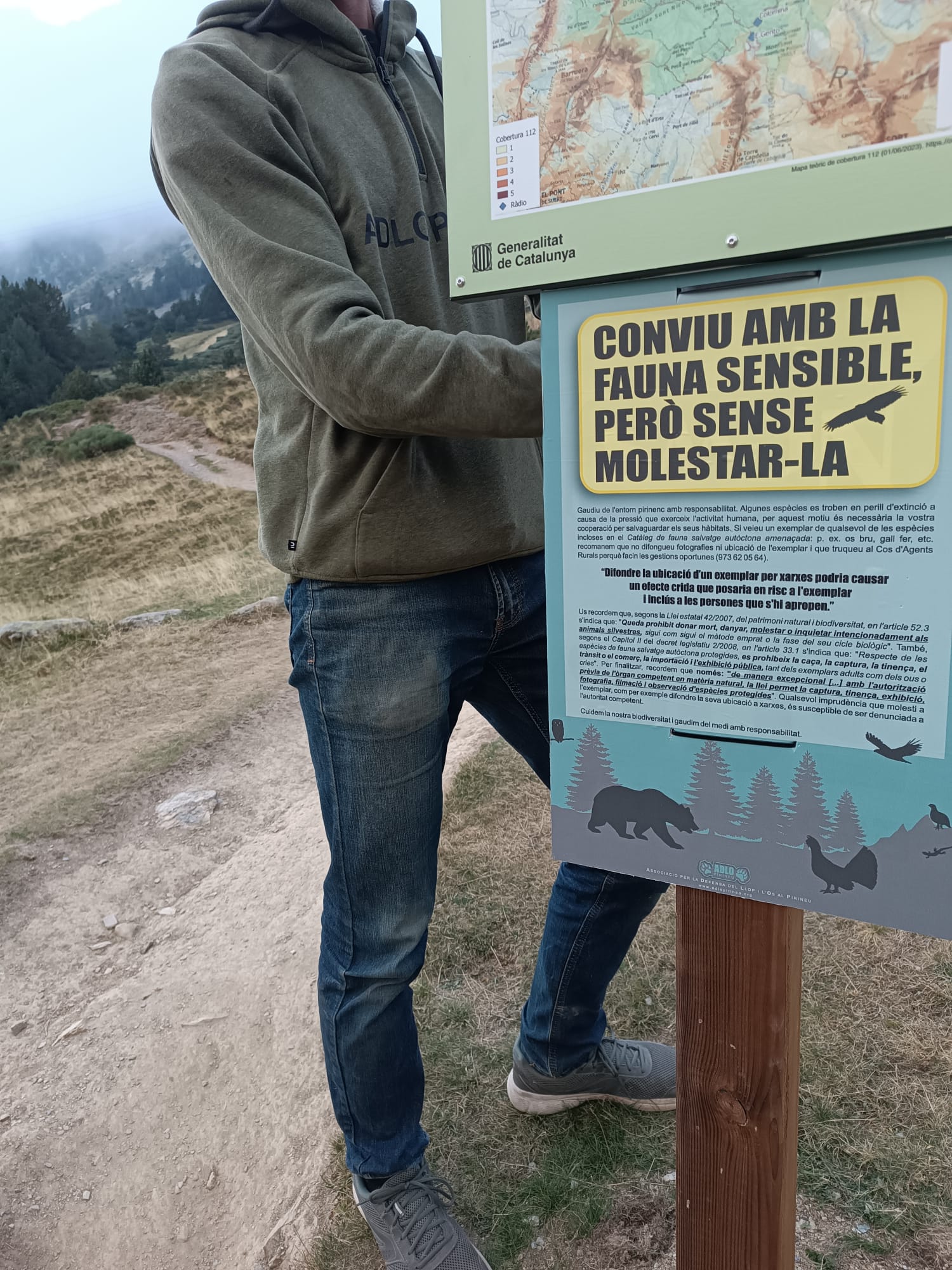 ADLO installe des affiches d’information pour éviter davantage de cas d’« ours médiatiques »